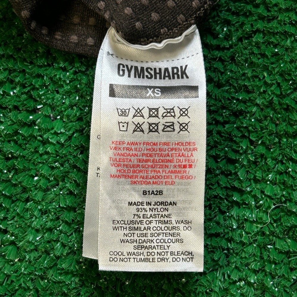 Gymshark Vital Seamless High Waisted Leggings Espresso Marl XS B1A2B-NBBW - Picture 4 of 11